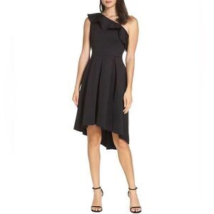 Chi Chi London Womens One-Shoulder High/Low Cocktail Dress
